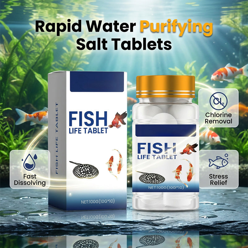 🥳2026 HOT SALE🥳💞50K+ SOLD!✨Aquarium Conditioning Salt Tablets