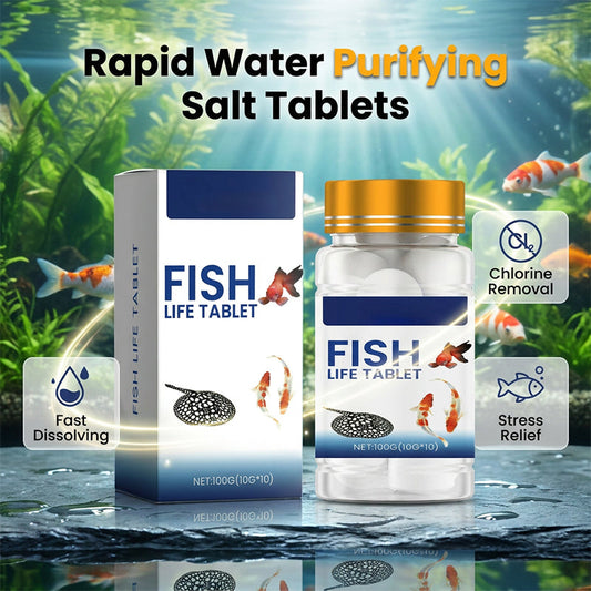 🥳2026 HOT SALE🥳💞50K+ SOLD!✨Aquarium Conditioning Salt Tablets