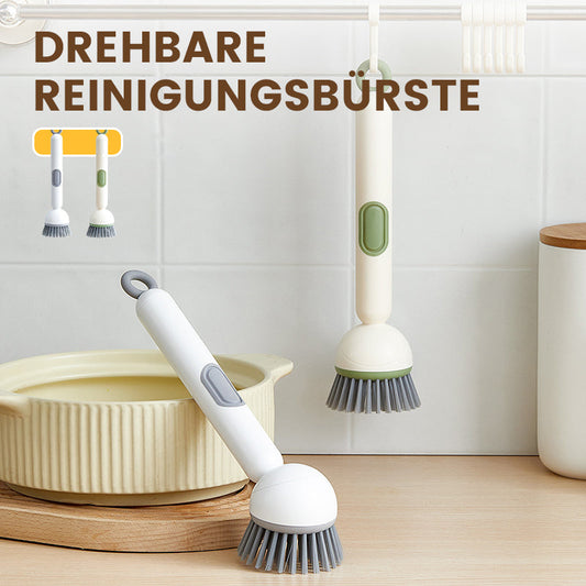 ✨Rotating cleaning brush with long handle for dishes and pots