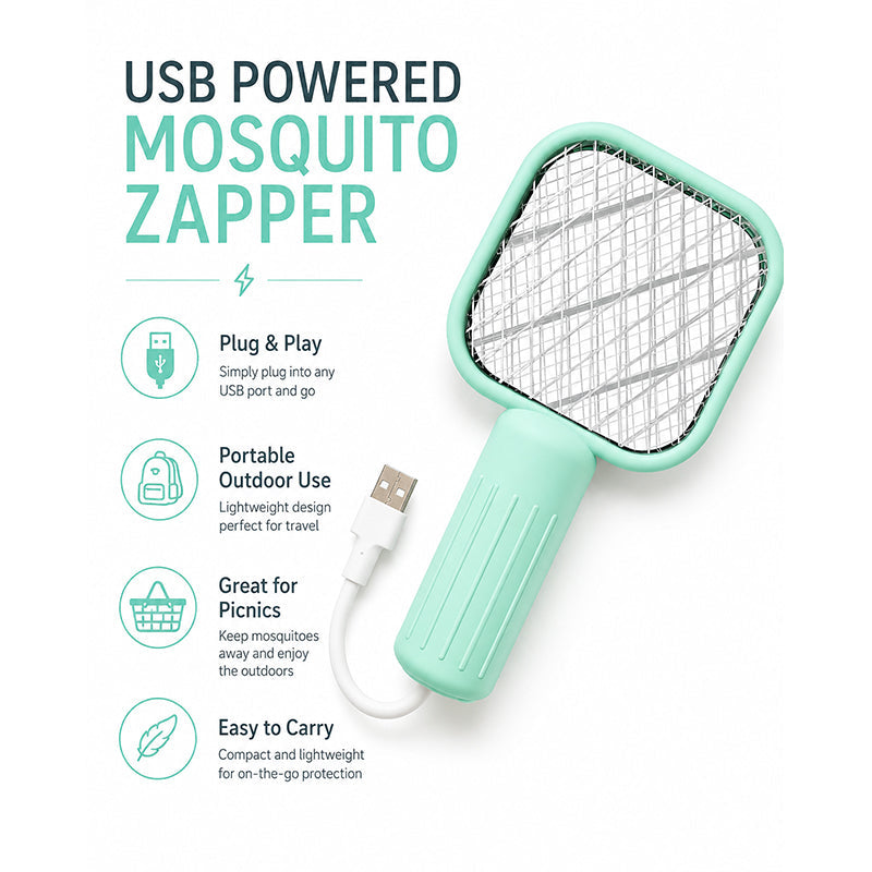 USB-powered electric fly swatter