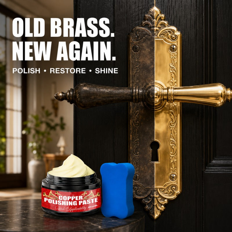 Copper Brass Polish Paste with Sponge