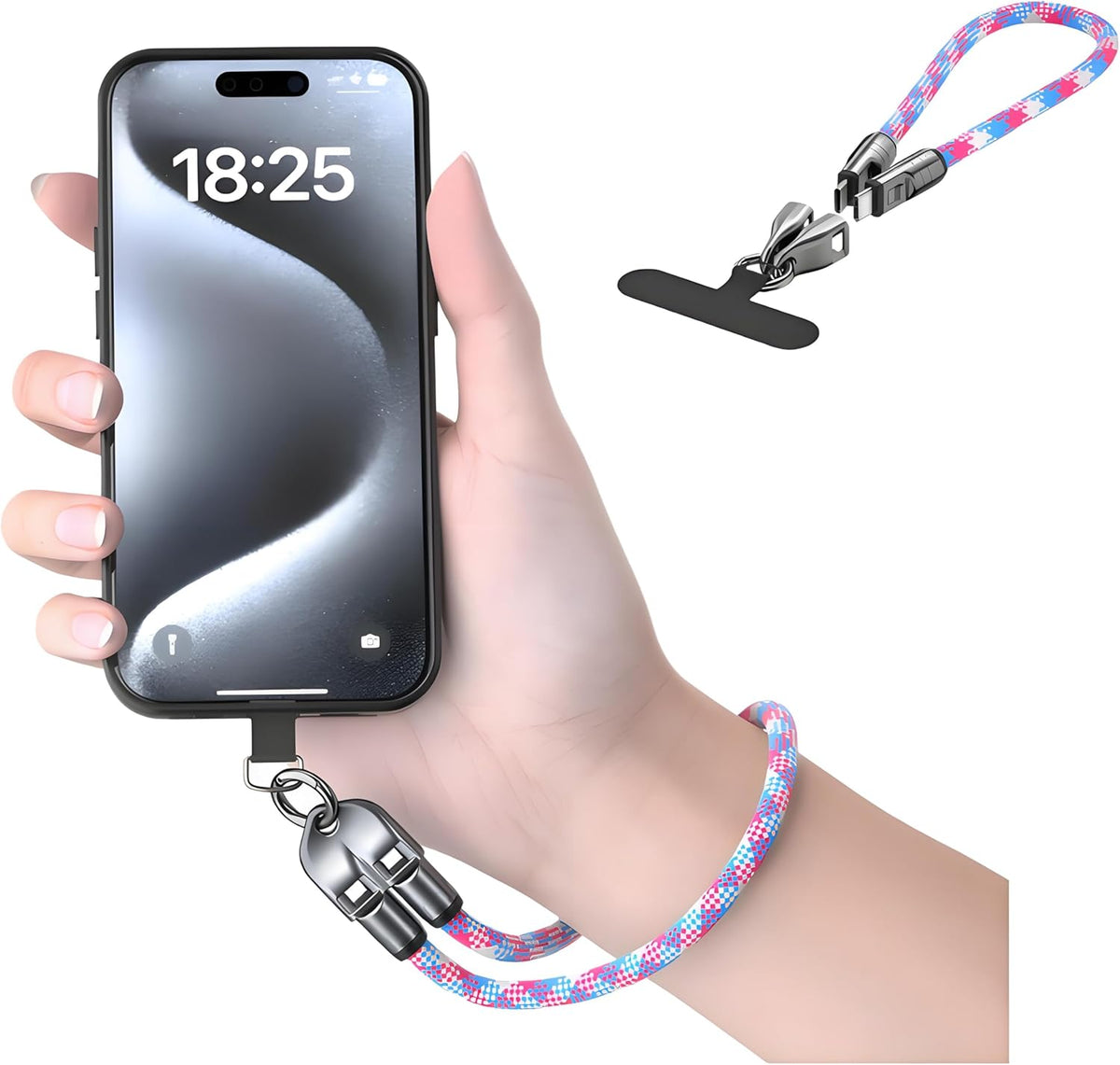 💥2 IN 1 Cell Phone Lanyard Fast Charging Data Cable