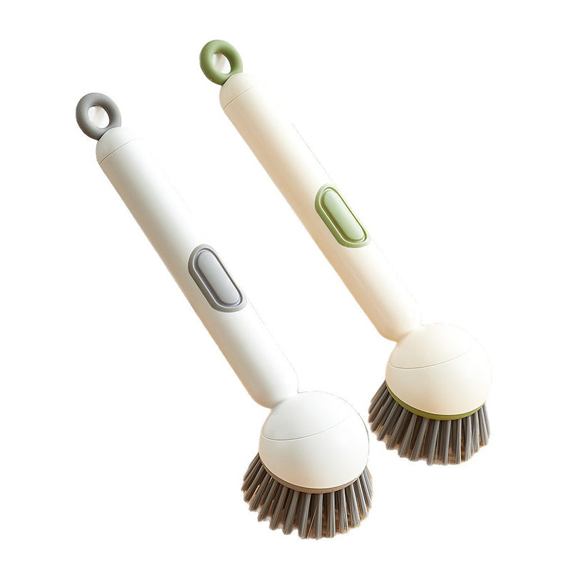 ✨Rotating cleaning brush with long handle for dishes and pots
