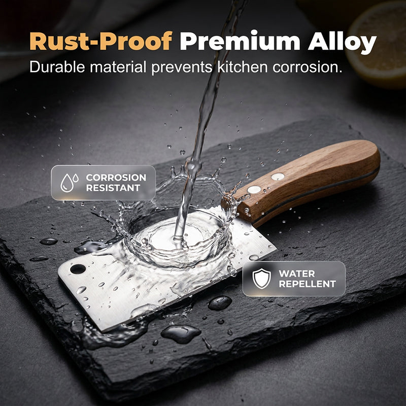 🔪🍎 Mini kitchen cleaver – sharp, rust-proof, easy grip, perfect for fruit!