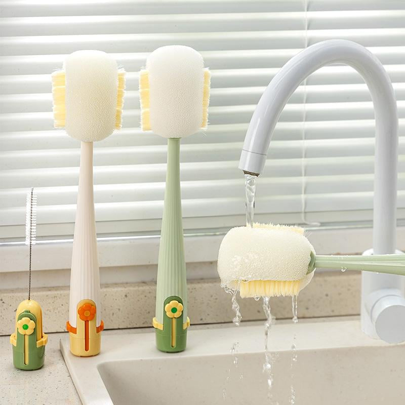 🧽5-in-1 Bottle Cleaning Brush (Multifunctional)🥤For Cup Lid Cleaning & Home Kitchen Tasks