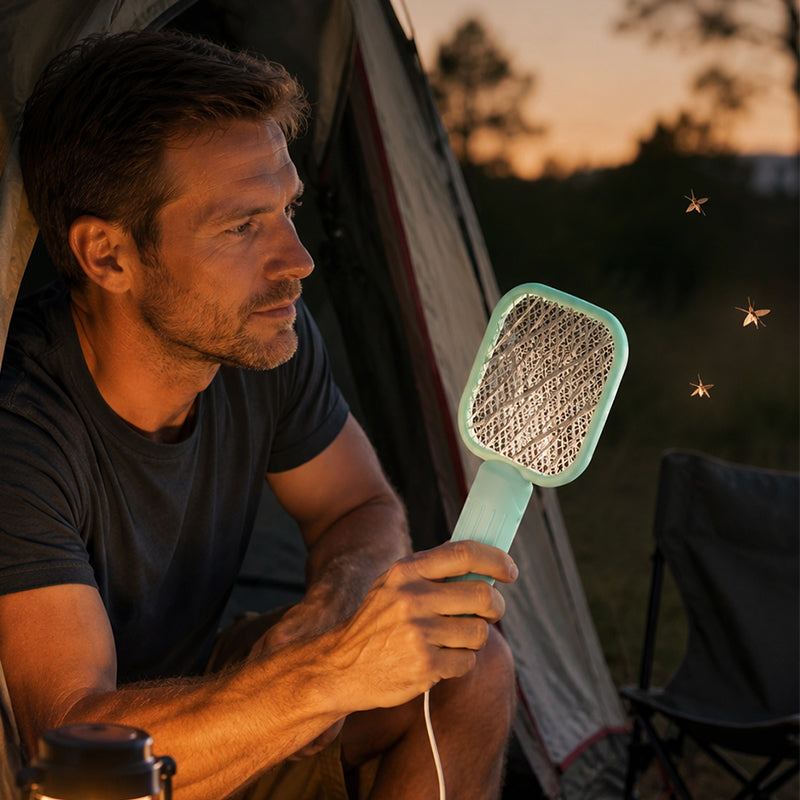 USB-powered electric fly swatter