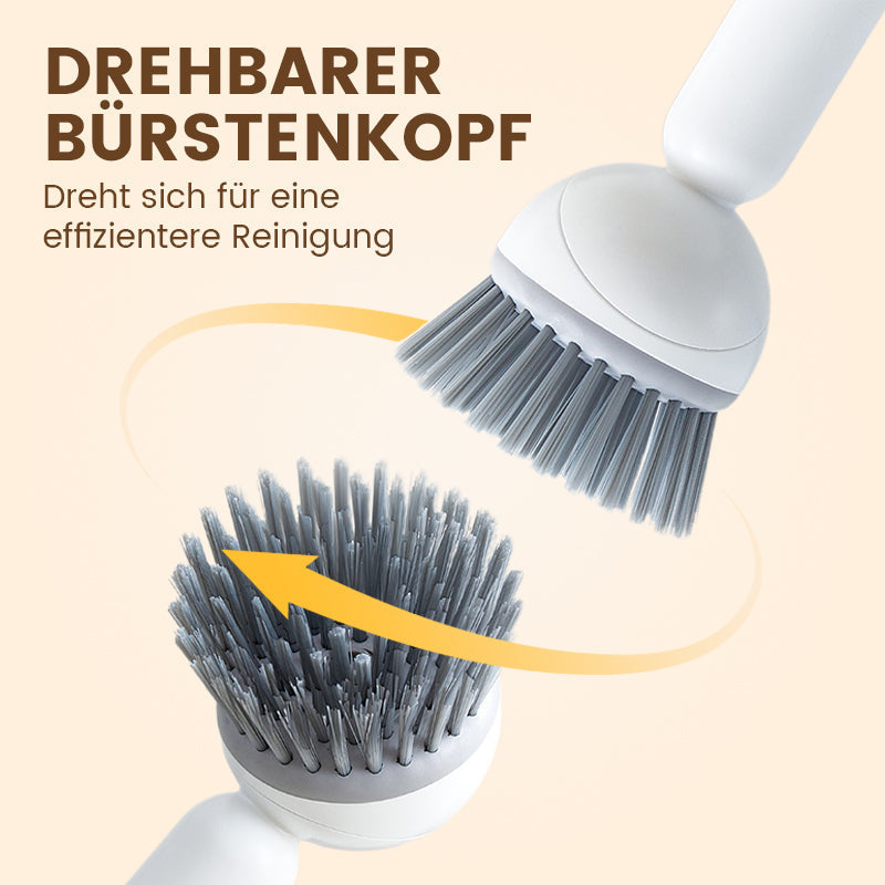 ✨Rotating cleaning brush with long handle for dishes and pots