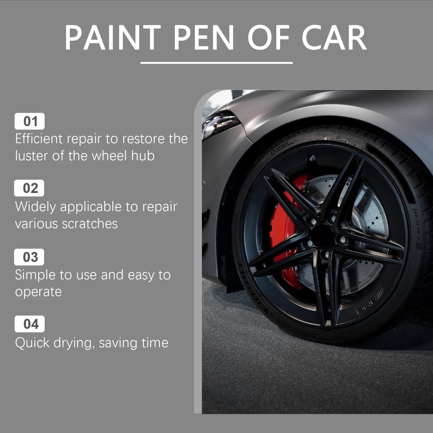 🥳2026 HOT SALE🥳💞50K+ SOLD!🛠️🚗 50% OFF! Magic Car Scratch Repair Pen – repairs rim scratches in minutes. Permanent, drip-free formula. Includes clear coat. ✨🔧