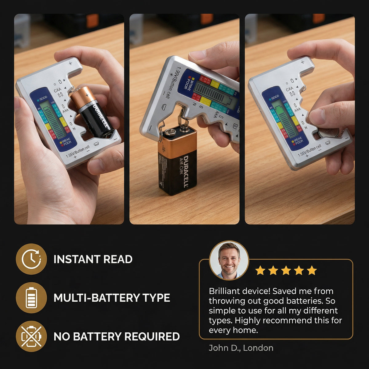 ⚡Battery Tester Makes Your Life Easier