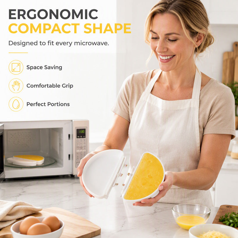 🥳HOT SALE🥳💞50K+ SOLD! 🍳⚡ 50% OFF + BUY MORE, SAVE MORE! Microwave Omelet Cooker – 2-in-1 makes omelets & egg cups in minutes. Premium eco-friendly PP – safe, durable & BPA-free. From £7.99 – stock up for quick healthy breakfasts! 🧼✅