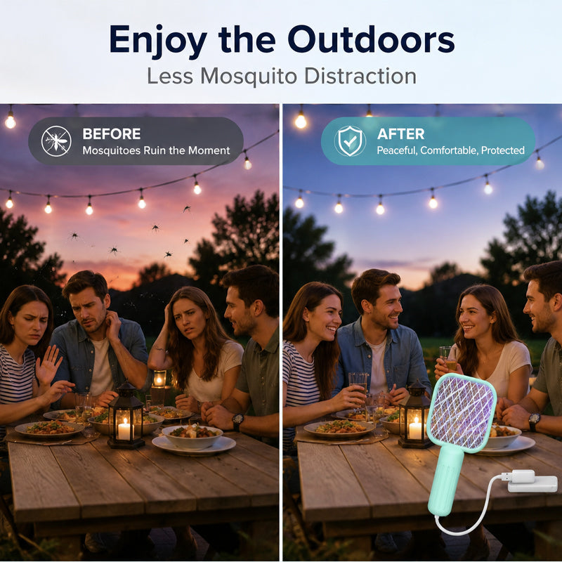 USB-powered electric fly swatter