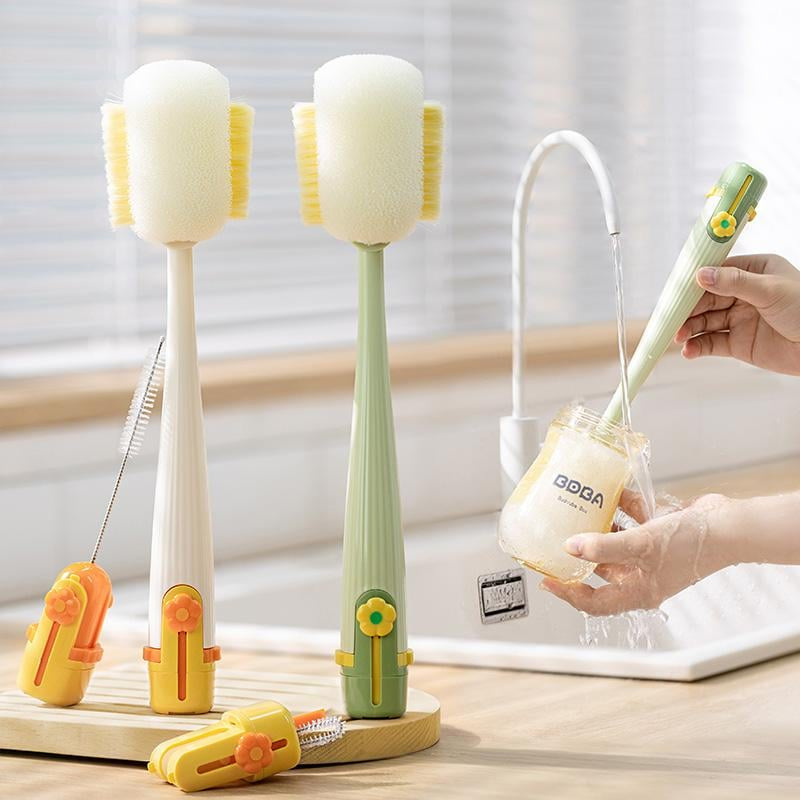 🧽5-in-1 Bottle Cleaning Brush (Multifunctional)🥤For Cup Lid Cleaning & Home Kitchen Tasks