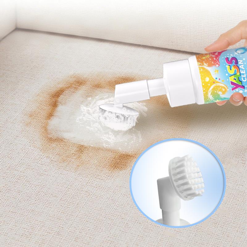 💖Yass Clean Magic Foam Cleaner for Carpets & Upholstery – Pet Stain & Odour Remover with Cleaning Brush🧼🪄