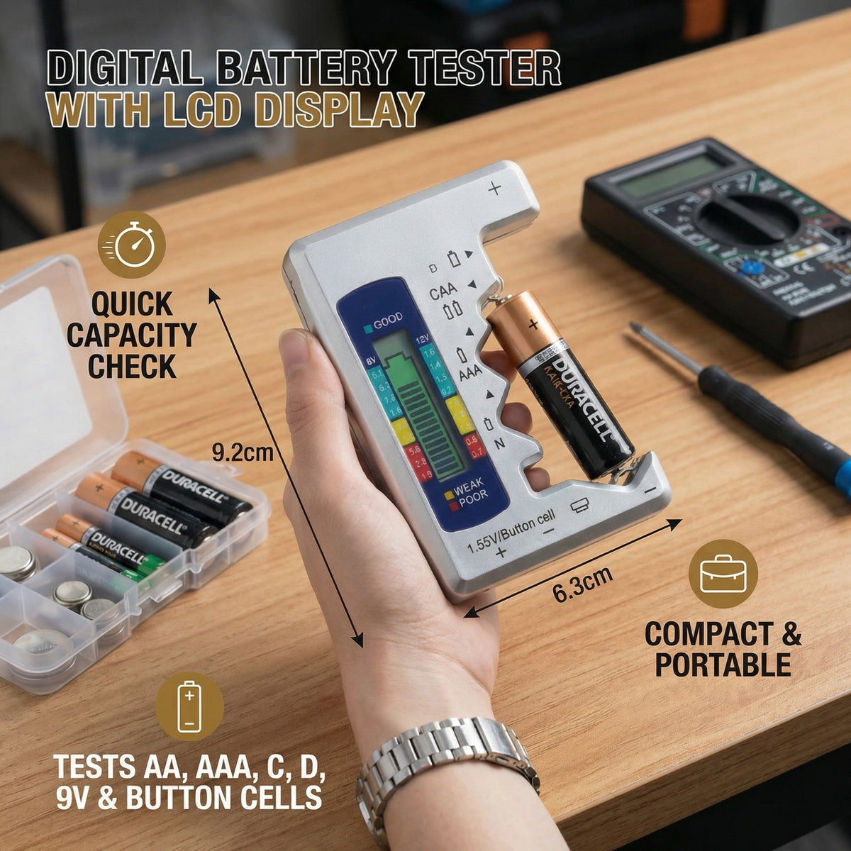 ⚡Battery Tester Makes Your Life Easier