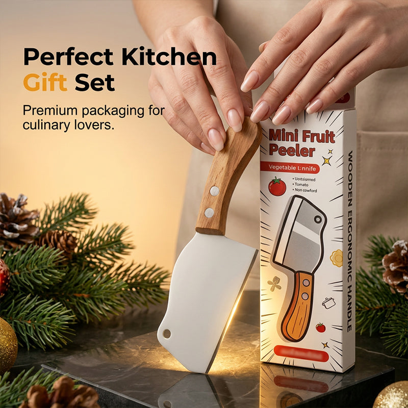 🔪🍎 Mini kitchen cleaver – sharp, rust-proof, easy grip, perfect for fruit!