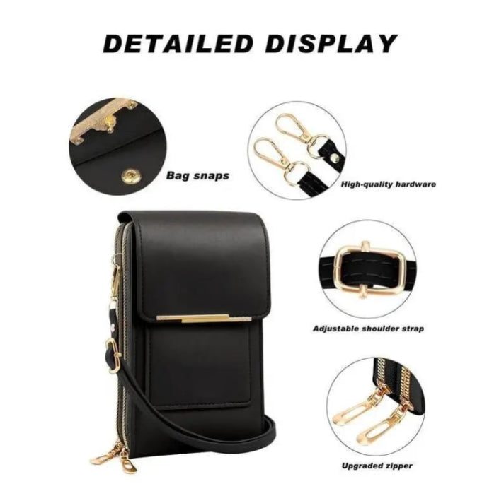 🏆Last Day Promotion!👜📱 Simple and elegant women's touchscreen crossbody phone wallet✨