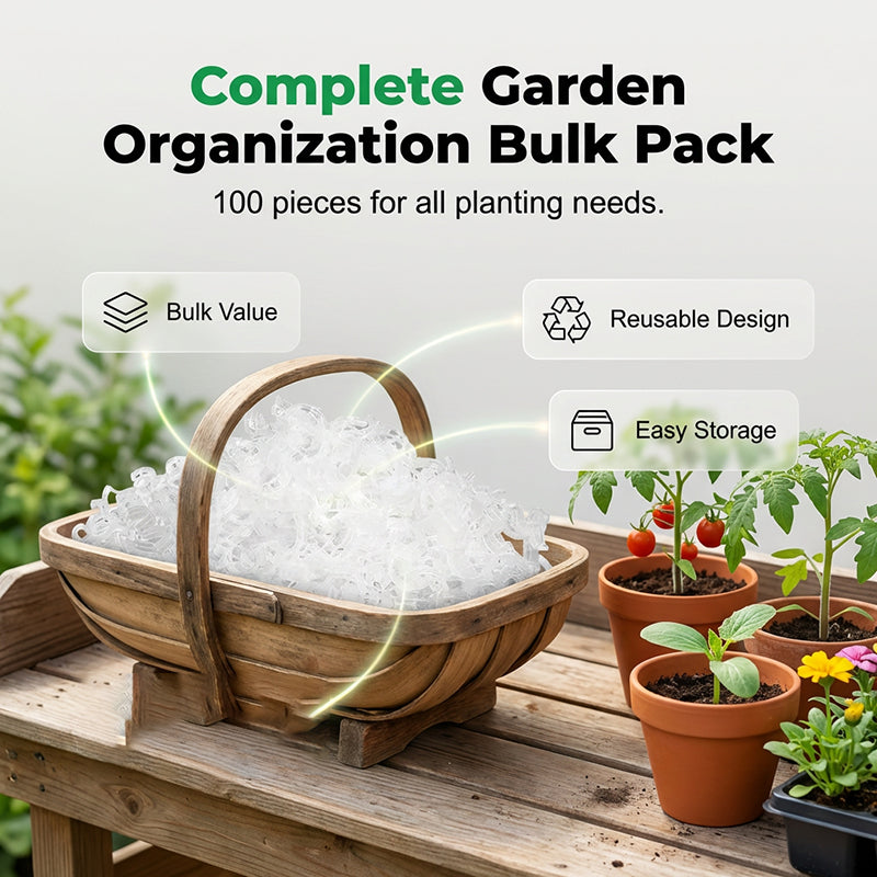 🧷 49% OFF NOW ! ⚡ 100 PCS Quick-Lock Plant Support Clips – Sturdy Support, Easy Install & Reusable Design 🌱