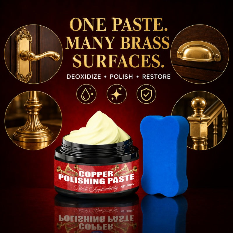 Copper Brass Polish Paste with Sponge