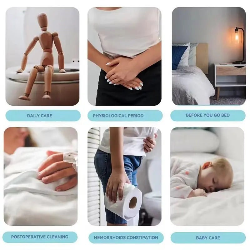 Portable Travel Peri Bottle, Reusable Handheld Bidet Cleaner, Handheld Bidet Sprayer, Adjustable Nozzle, High Pressure Gentle Rinse, for Postnatal, Baby, Feminine Care, Camping