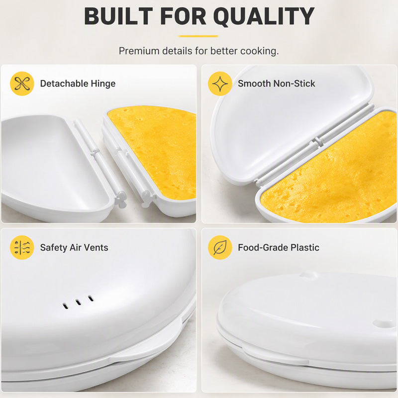 🥳HOT SALE🥳💞50K+ SOLD! 🍳⚡ 50% OFF + BUY MORE, SAVE MORE! Microwave Omelet Cooker – 2-in-1 makes omelets & egg cups in minutes. Premium eco-friendly PP – safe, durable & BPA-free. From £7.99 – stock up for quick healthy breakfasts! 🧼✅