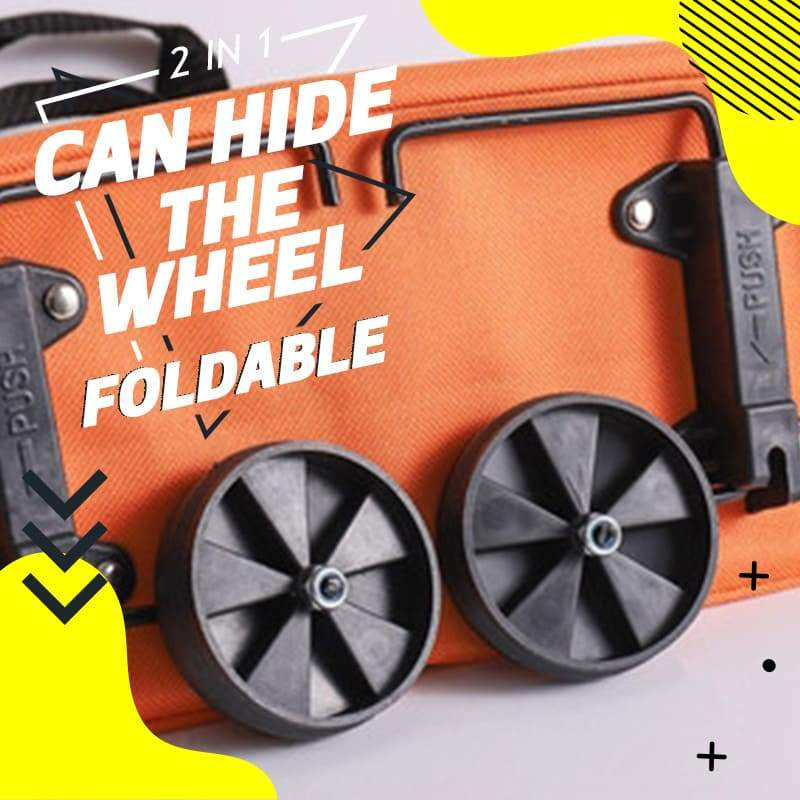 🔥Limited Offer⚡55K+ SOLD!🛍️2-in-1 Convertible shopping tote – hides wheels, holds 20kg, expands with zipper!✅Factory direct sales
