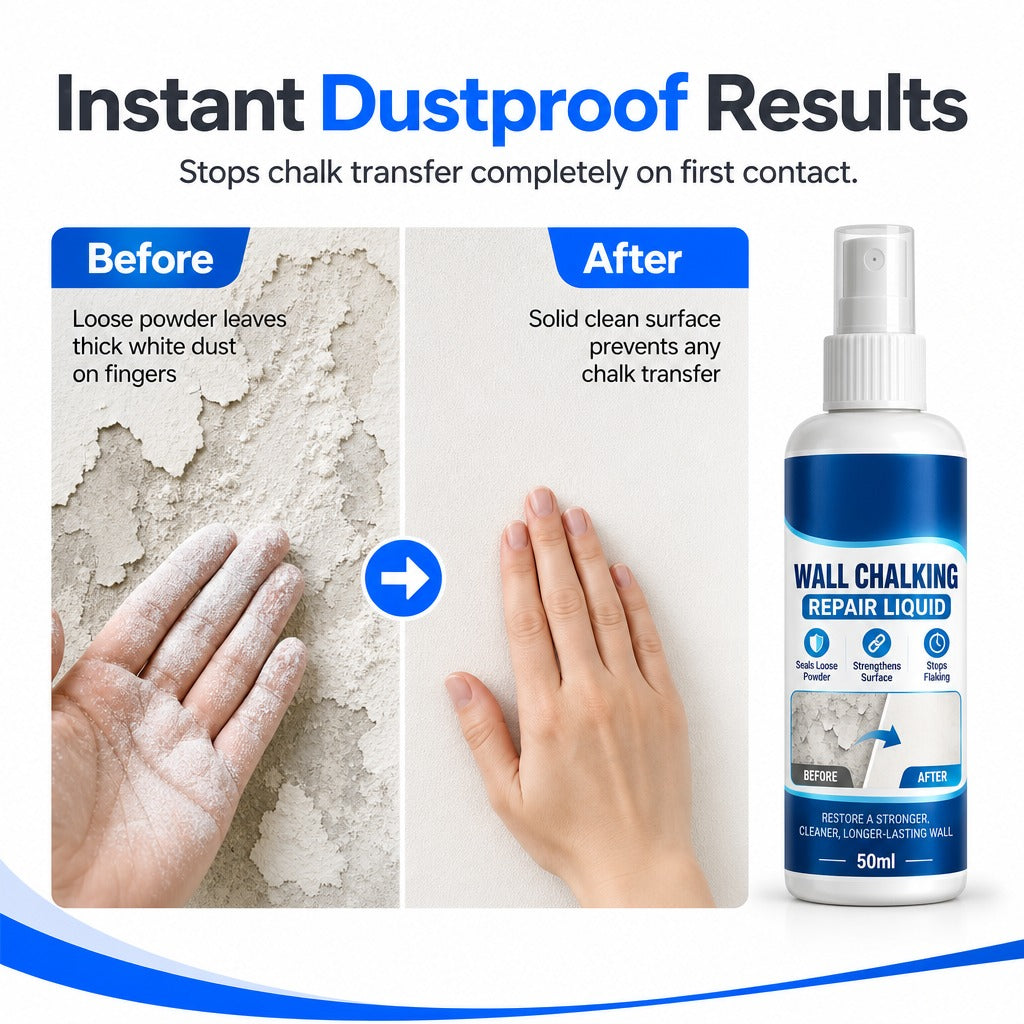 🥳 Hot Seller 🥳💞 Over 10,000 sold! Wall Repair Solution—prevents chalking, provides deep adhesion, and is waterproof. Makes your walls stronger—hurry and grab yours now! ✅