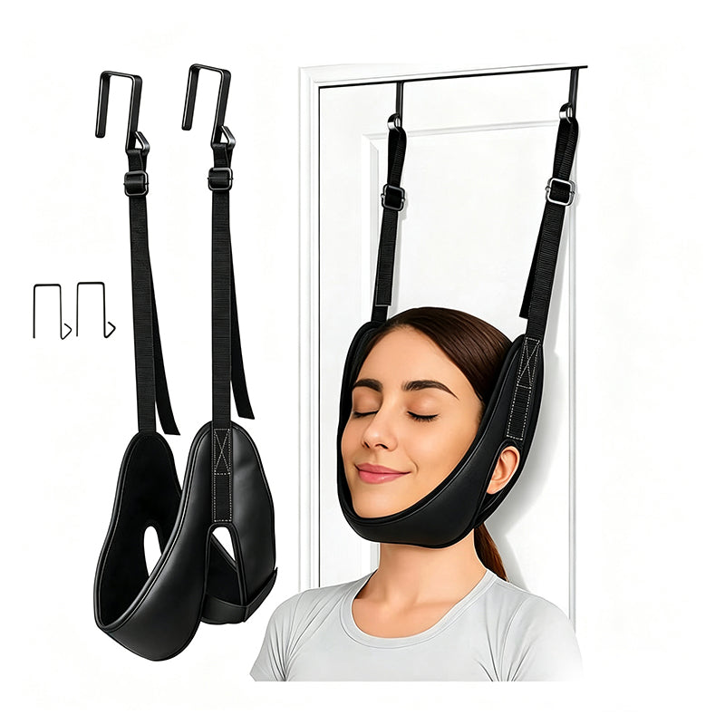 🚪🧘Over-the-Door Neck Stretching Sling | Adjustable for Daily Home Stretching