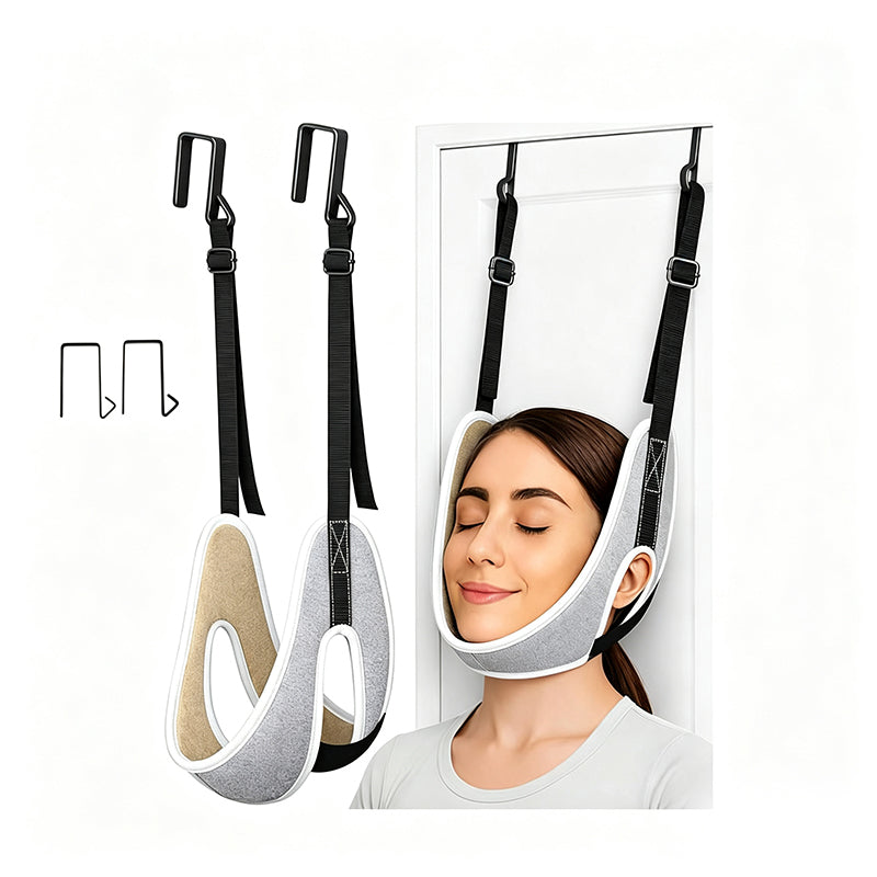 🚪🧘Over-the-Door Neck Stretching Sling | Adjustable for Daily Home Stretching