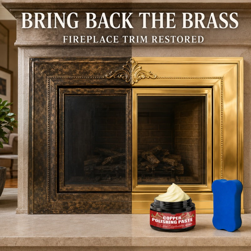Copper Brass Polish Paste with Sponge