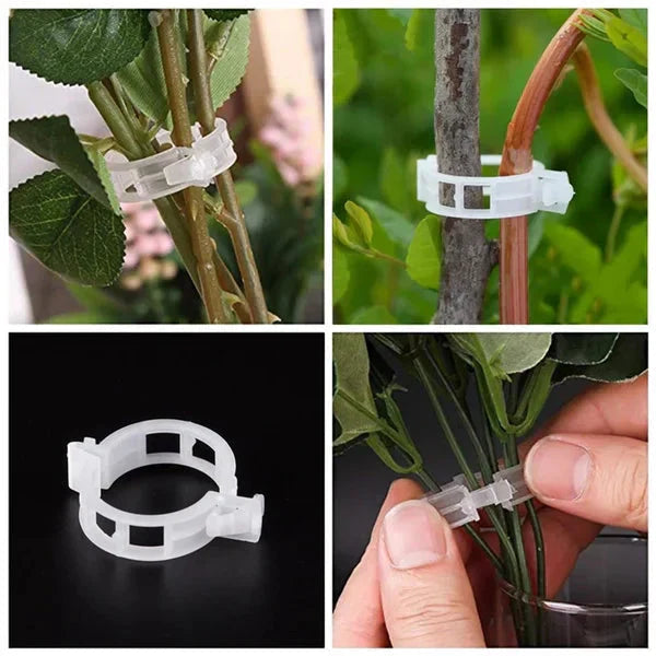 100/200Pcs Secured Plastic Plant Clip