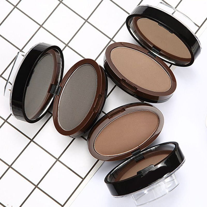 2-Color Waterproof Eyebrow Stamp Powder Kit