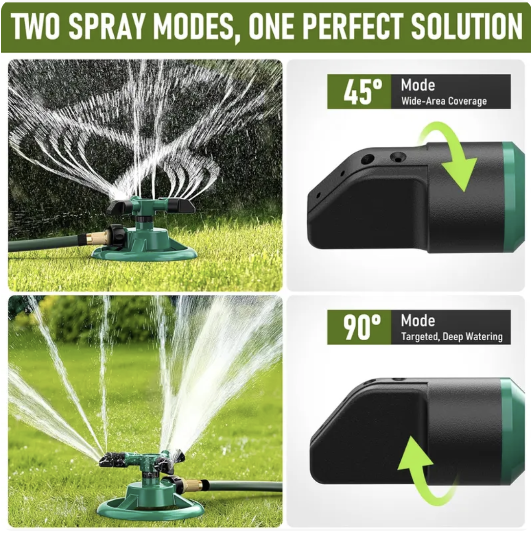 360-degree rotating garden sprinkler⛲💦