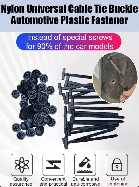 Nylon Universal Cable Tie Buckle Automotive Plastic Fastener