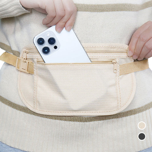 Anti-Theft Money Belt with RFID Blocking