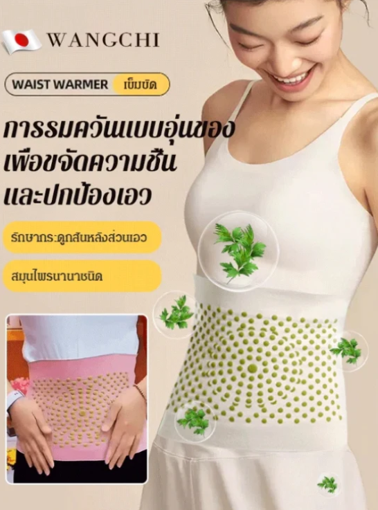 Breathable slimming wormwood waist belt