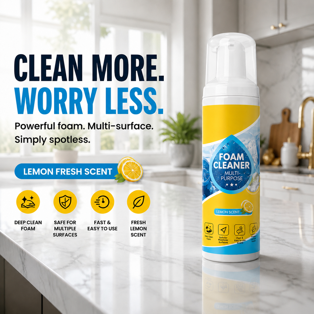 🥳2026 HOT SALE🥳💞50K+ SOLD!🧴💚 50% OFF! Grease & Stain Remover – Foam action, no harsh chemicals. Works on coffee, ink & oil. A true all‑rounder. 🏠✅