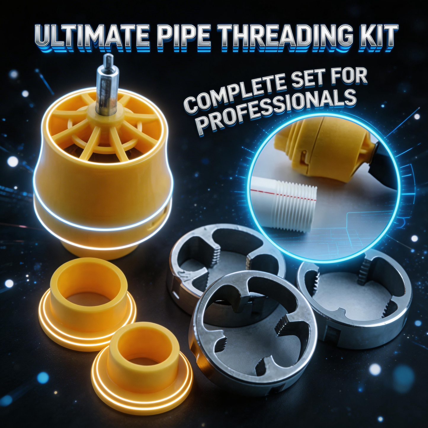 Electric Drill Modified Water Pipe Threader
